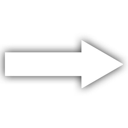 Ergomat 16.75inX4in DuraStripe Supreme Arrows White, 20PK DSV-ARR-16.75-W-KIT